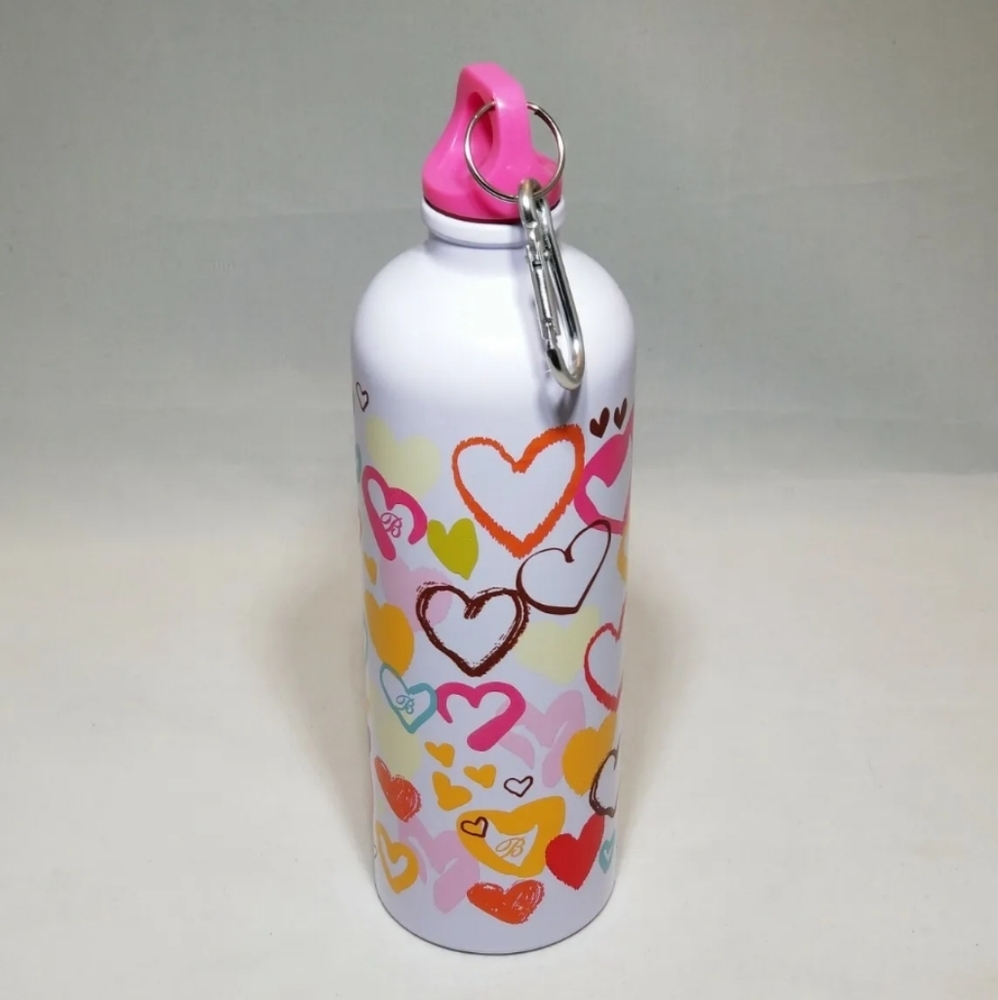 NWT! Brighton Wild Heart Stainless Steel Water Bottle Flask & Metal Clip